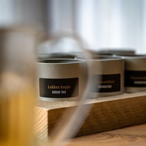 Van Bruggen Theeplank Theeplank Steigerhout ronde blikjes