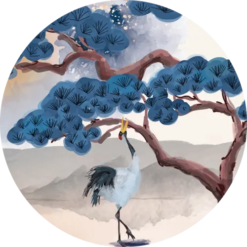 EigenArt Blik Crane blue Eigenart