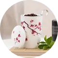 EigenArt Tea eve Cherry blossom theemok met theezeef