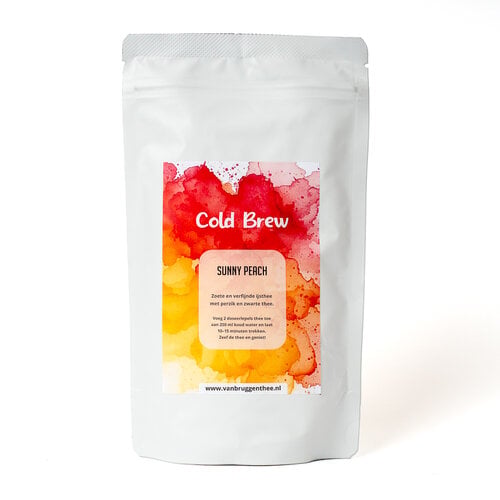 Van Bruggen Thee Cold Brew Sunny Peach ijsthee - 100 gram