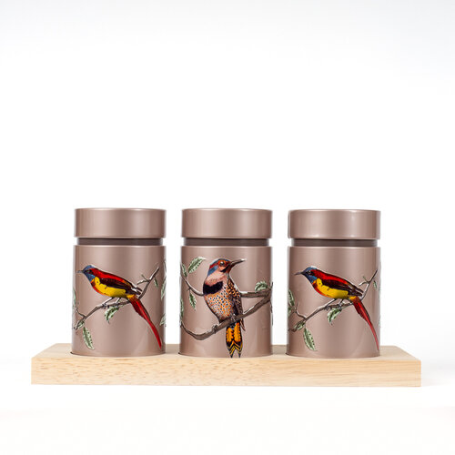 Van Bruggen Theeplank Theeplank Birds - roze