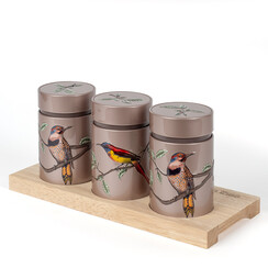 Theeplank Birds - roze