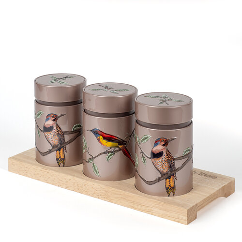 Van Bruggen Theeplank Theeplank Birds - roze