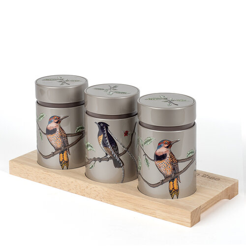 Van Bruggen Theeplank Theeplank Birds - platina