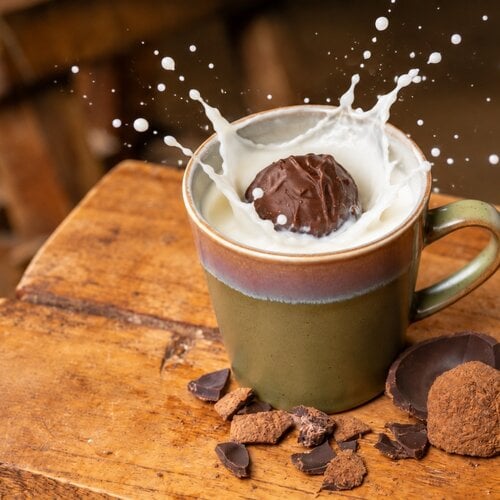 Chocoladebom Chocolademelkbal wit in monoverpakking