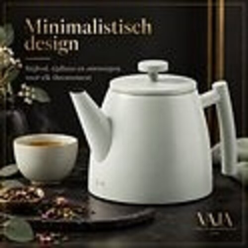 VaJa Theepot dubbelwandig rvs licht groen
