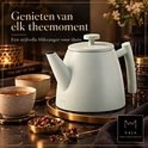 VaJa Theepot dubbelwandig rvs licht groen