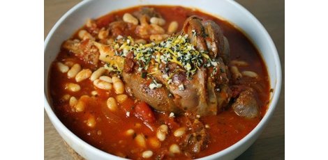 Koken met thee: Lamschenkel