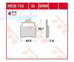 TRW Lucas Bremsbelege MCB732