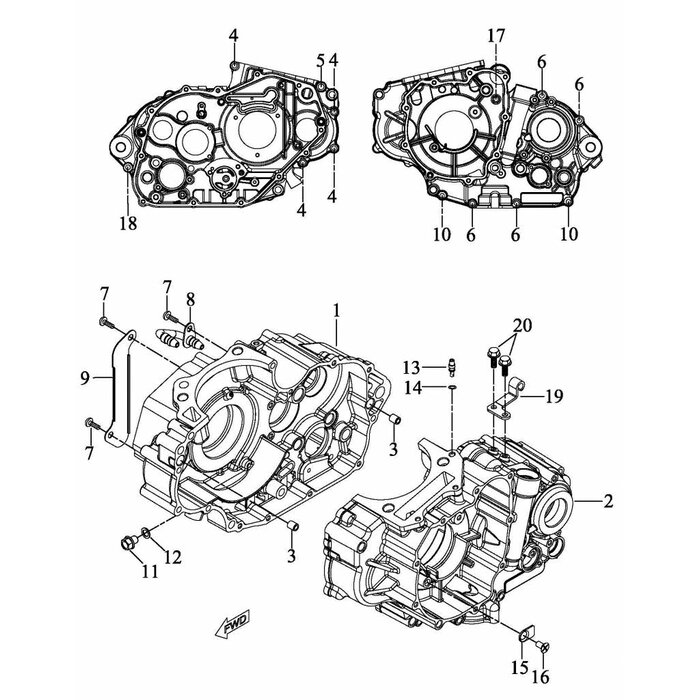 Access Motorgehäuse