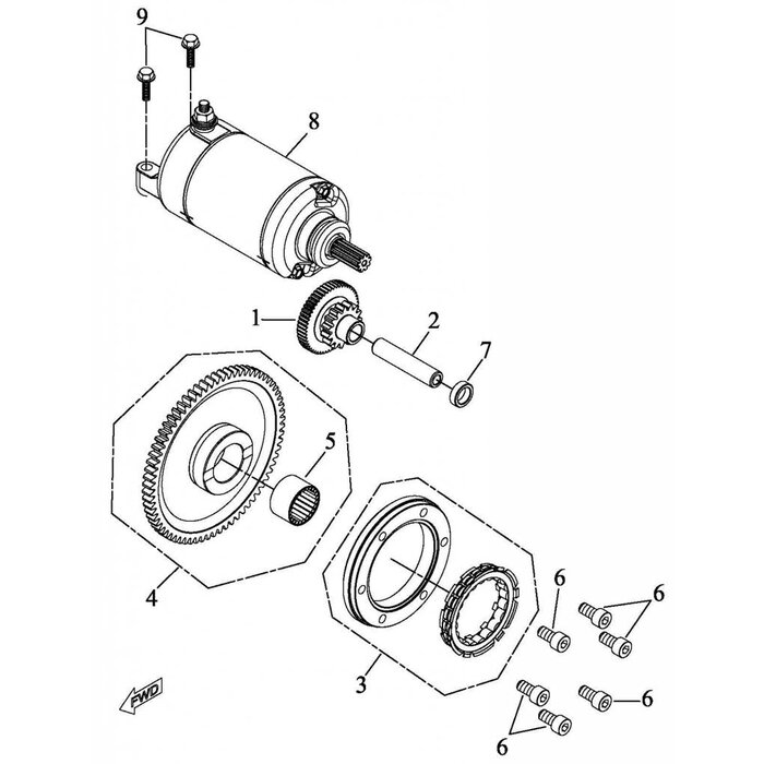 Access Anlasser, Freilauf
