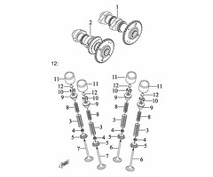 Access Nockenwelle, Ventile