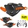 HANDSCHALEN X-FACTORY SCHWARZ/ORANGE, INKL. ANBAUKIT