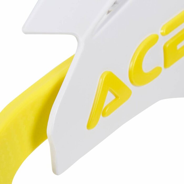 Acerbis HANDSCHALEN X-FACTORY WEISS/GELB, INKL. ANBAUKIT