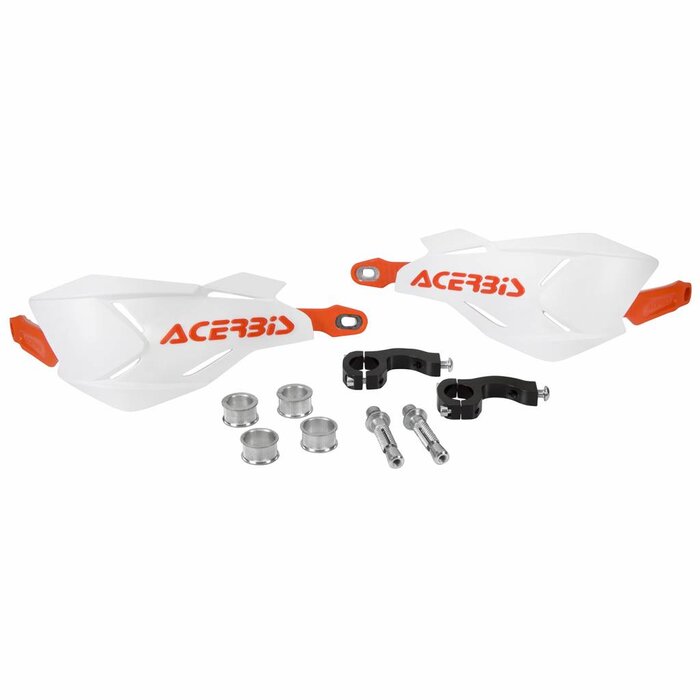 Acerbis HANDSCHALEN X-FACTORY WEISS/ORANGE, INKL. ANBAUKIT