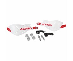 Acerbis HANDSCHALEN X-FACTORY WEISS/ROT, INKL. ANBAUKIT