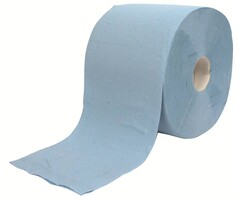 Förch PUTZTUCH Rolle mit 500 Blatt 3 Lagig BLAU 22X38CM