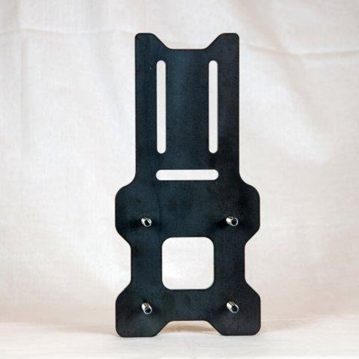 Adapterplatte lang, winkelbar für KuMa Toolprotect - Motorsägenhalterung