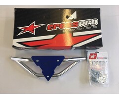 CrossPro Front Bumper Gliese chrom Plate blau für Yamaha YFM 700 R