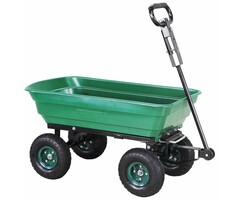 Actionbikes Miweba Bollerwagen "Dumper" mit Kippfunktion, Lenkachse, 10 Zoll Luftreifen und 300 Kg Traglast