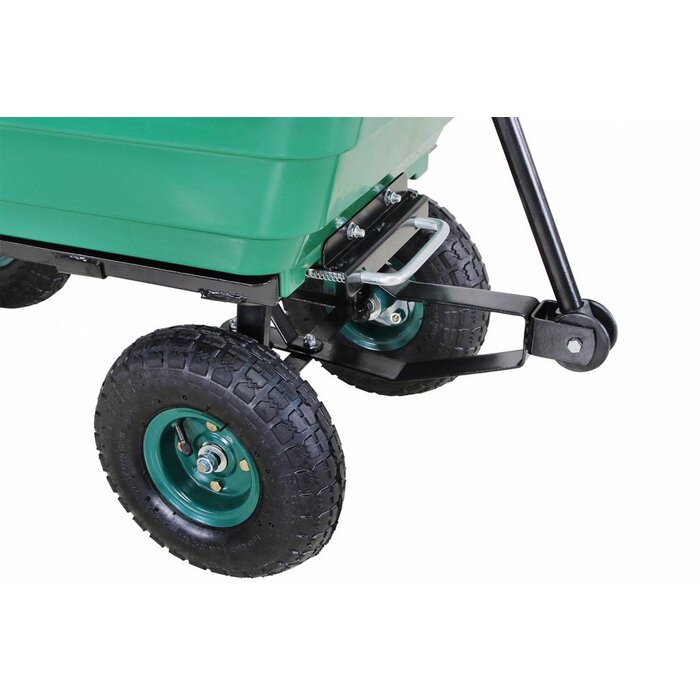 Actionbikes Miweba Bollerwagen "Dumper" mit Kippfunktion, Lenkachse, 10 Zoll Luftreifen und 300 Kg Traglast