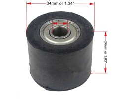 Wingsmoto Gummi Kettenrolle 10 mm / 34 mm