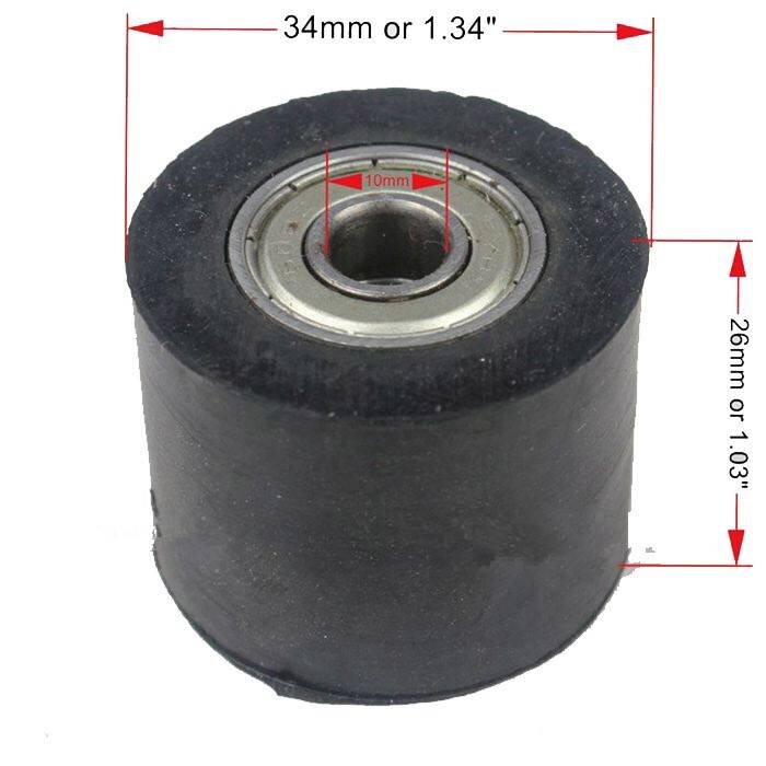 Wingsmoto Gummi Kettenrolle 10 mm / 34 mm