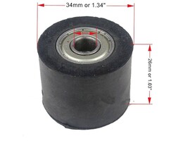 Wingsmoto Gummi Kettenrolle 8 mm / 34 mm