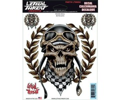 Lethal Threat Stickerset  Racing Skull LT90694