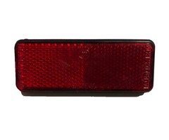 RÜCKSTRAHLER eckig rot universal