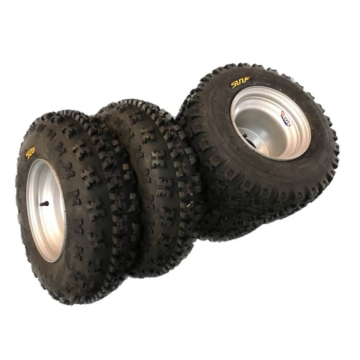 Sunf Komplettreifensatz AMS Stahlfelgen & Sunf A-027