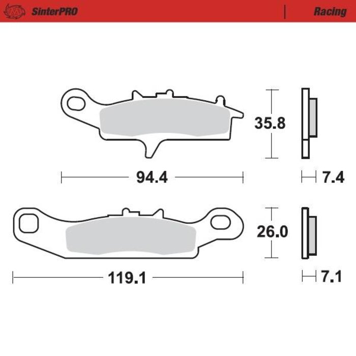 Moto Master Bremsbelege 095411