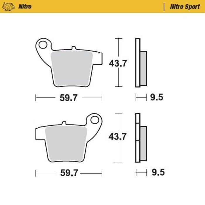 Moto Master Bremsbelege Brakepad 99022 hinten