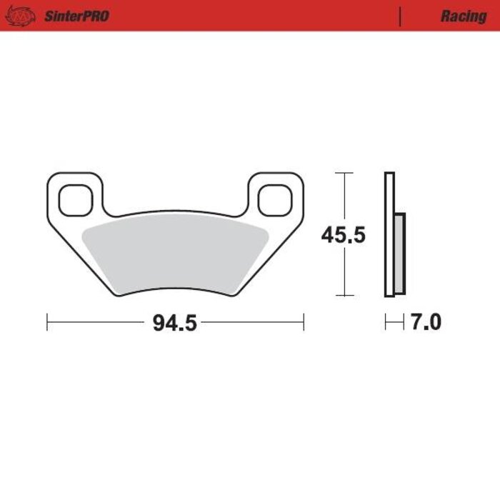 Moto Master Bremsbelege Brakepad 97211 vorne / hinten