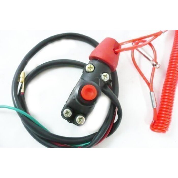MXS Works Pocket Bike Mini Moto Mini Cross Kill Switch Notschalter m. Reißleine