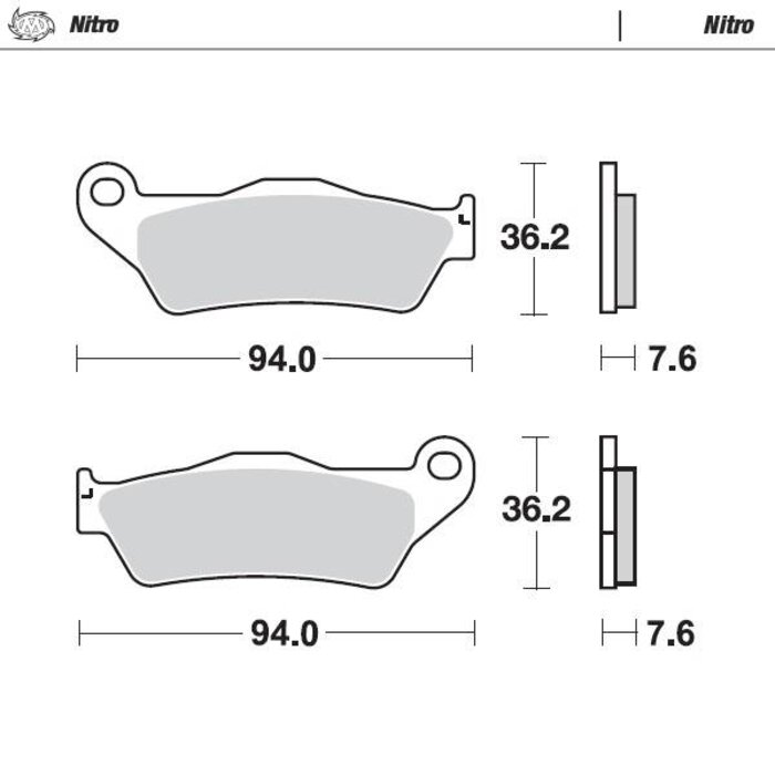 Moto Master Bremsbelege Brakepad 93021 vorne/hinten