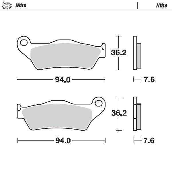Moto Master Bremsbelege Brakepad 93021 vorne/hinten