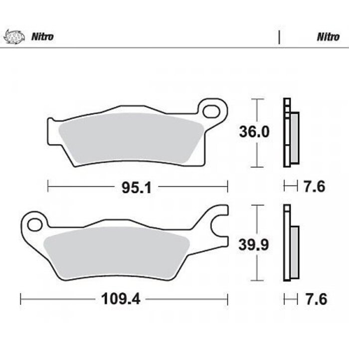Moto Master Bremsbelege Brakepad 98921 vorne/hinten