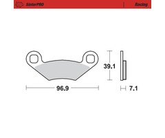 Moto Master Bremsbelege Brakepad 97011 vorne/hinten