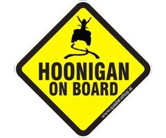 Hoonigan on Board Sticker Motiv 6