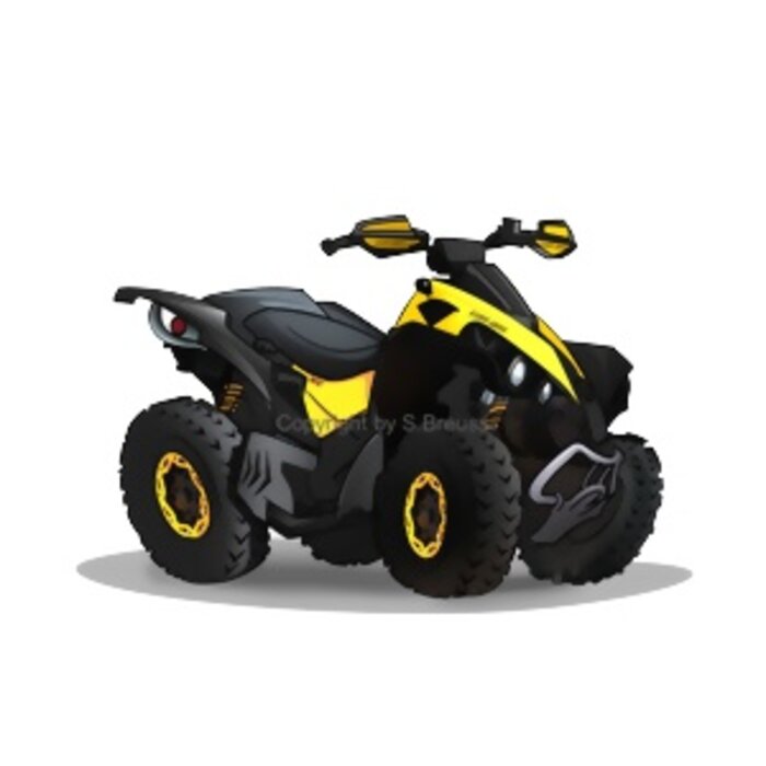 MXS Works Cartoon Sticker CanAm Renegade