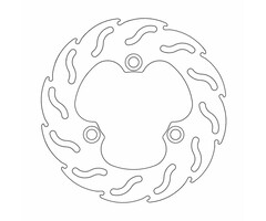 Moose Racing Bremsscheibe Flame natur hinten für Suzuki LTR 450