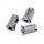 Radmuttern 10 x 1,25 mm Flat chrome