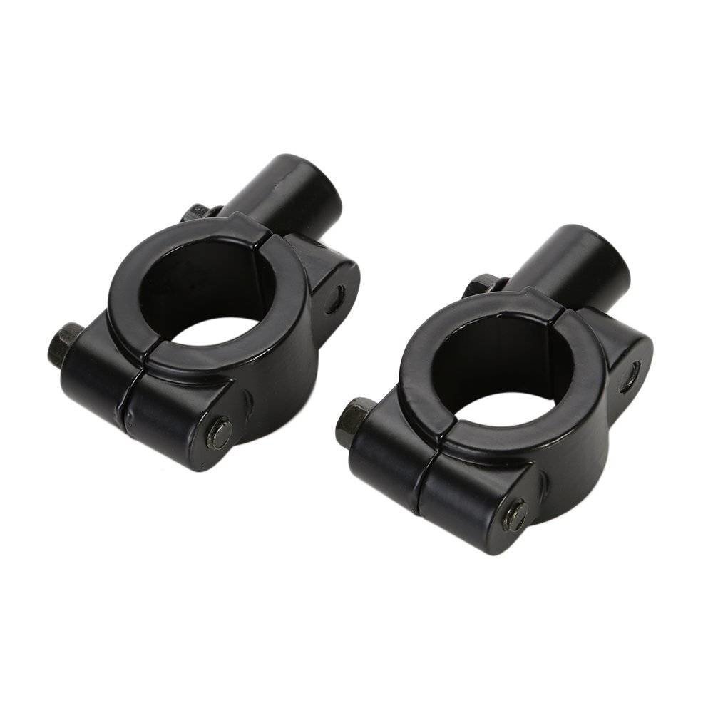 Spiegelhalterung Für 1 Zoll Lenker – Schwarz, Pulverbeschichtet, Mit 8 Mm Aufnahme, Links/rechts Verwendbar