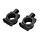 Spiegelhalterung (22mm) UNIVERSAL Lenkerhalterung Lenker halter Aluminum (Schwarz)