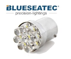 Blueseatec LED Lampe T20/S25 -9LED Blinkerlampe Sockel Bau15s