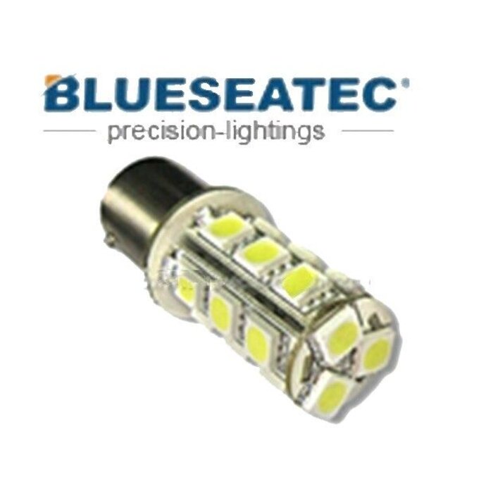 Blueseatec LED Lampe T20/S25-18-5050smd Color white Bau15s