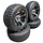 Komplettreifensatz 387X machined mit CST Stryder mit 14 "
