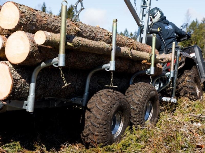 Iron Baltic ATV Anhänger Timber Trailer Combo