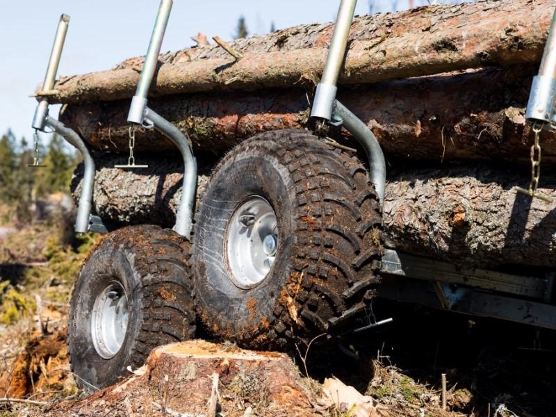 Iron Baltic ATV Anhänger Timber Trailer Combo